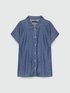 Boxy denim chambray shirt image number 4