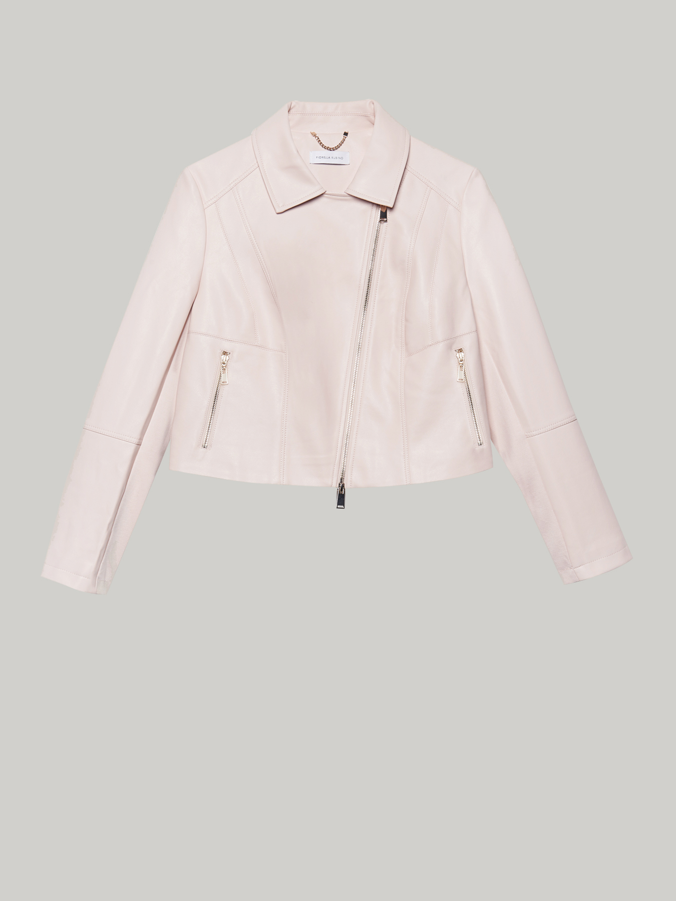 Cazadora biker de piel sint&eacute;tica image number 3