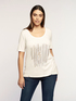 T-shirt con strass applicati image number 0