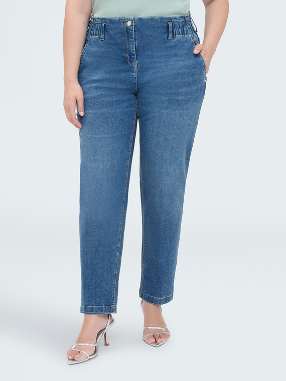 Jeans Balloon mit Washed-Effekt