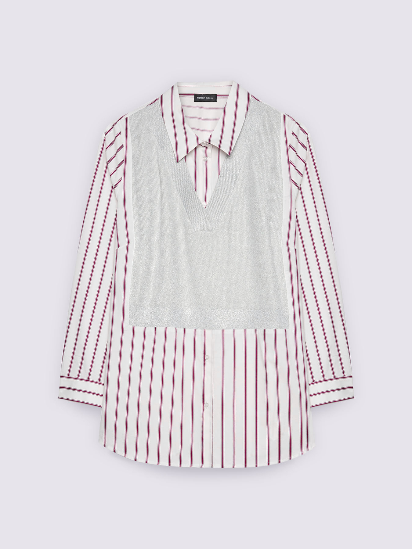 Camicia bimaterica con gilet sovrapposto image number 4