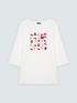 T-shirt en coton avec inscription AMOUR image number 4