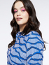 Bedruckte Bluse aus ECOVERO™-Viskose mit Wellenmuster image number 2