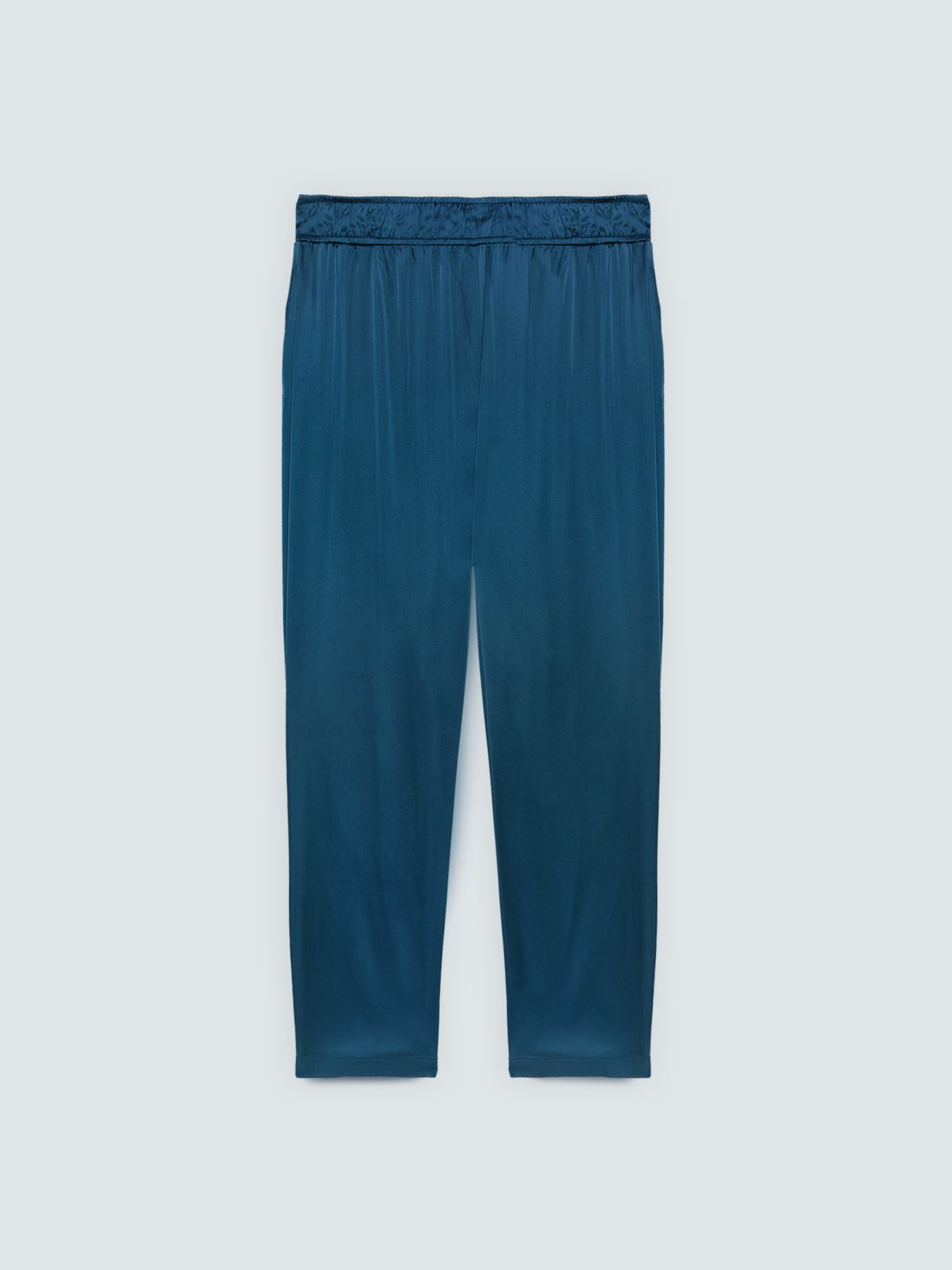 Stretch satin joggers image number 4