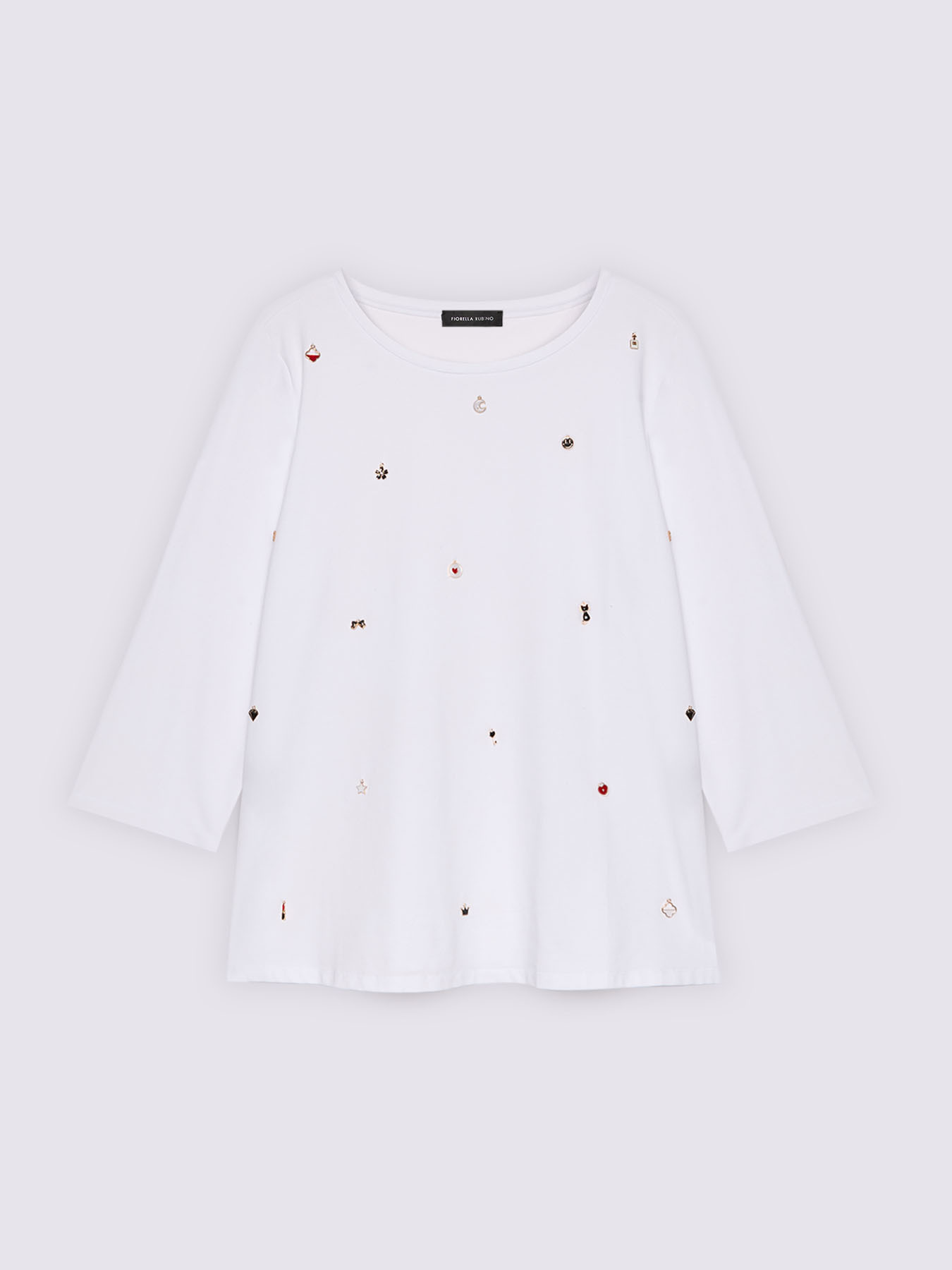 T-shirt en jersey de coton avec breloques image number 4