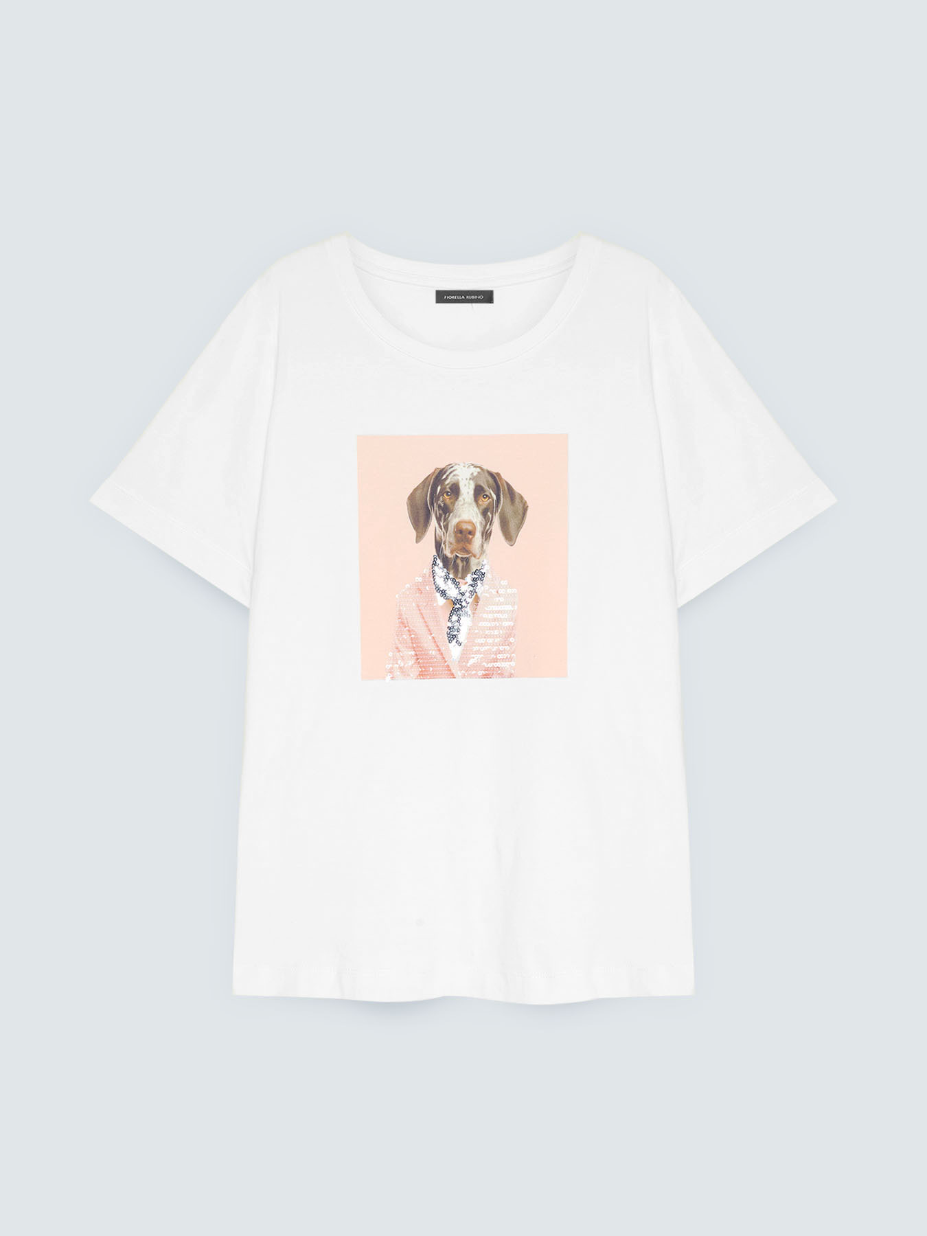 Chic dog t-shirt with luminous details image number 4