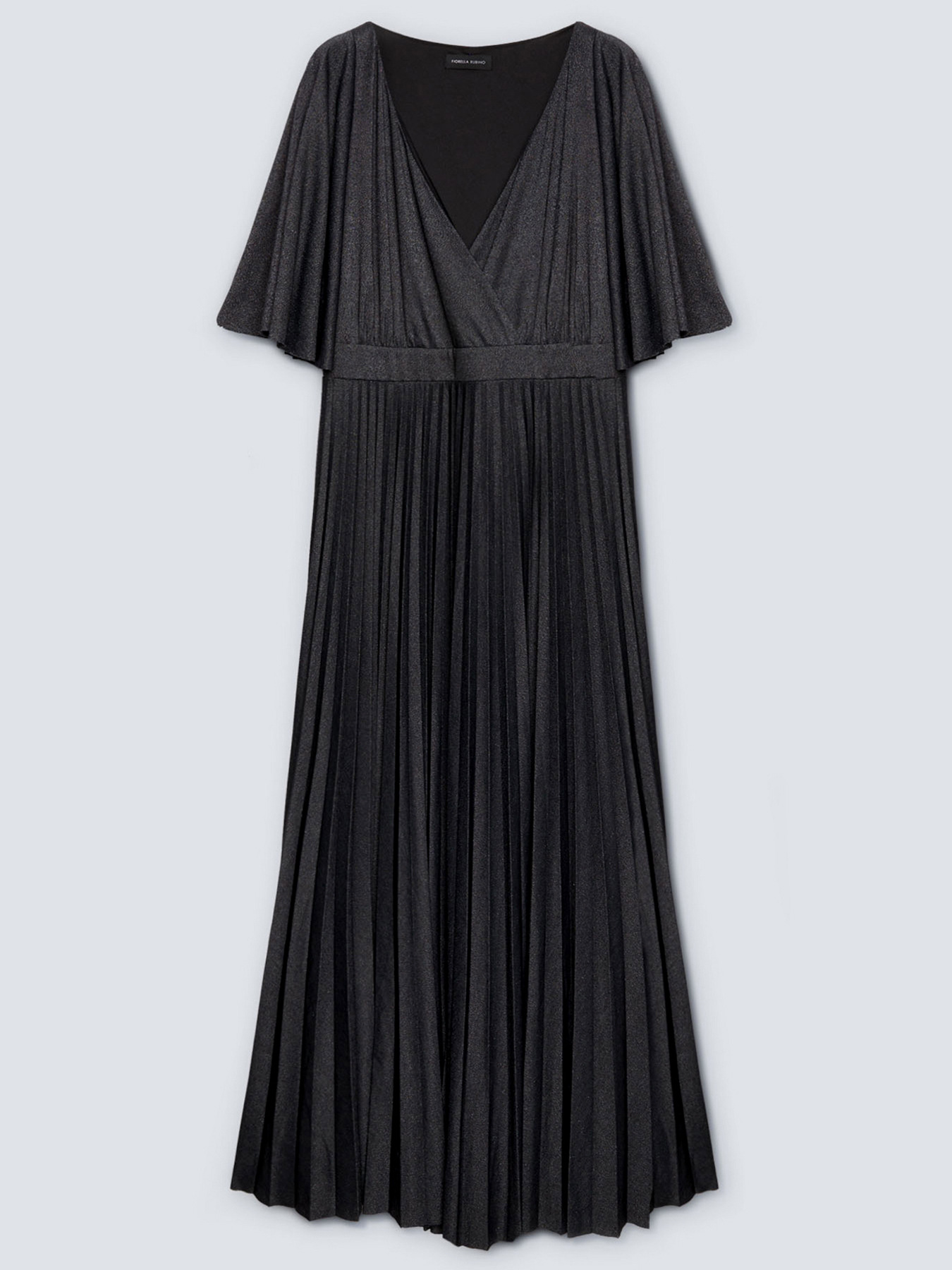 Langes Kleid im Lurex Pliss&eacute; -Trikot image number 5