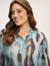 Crepon blouse with all-over print image number 3