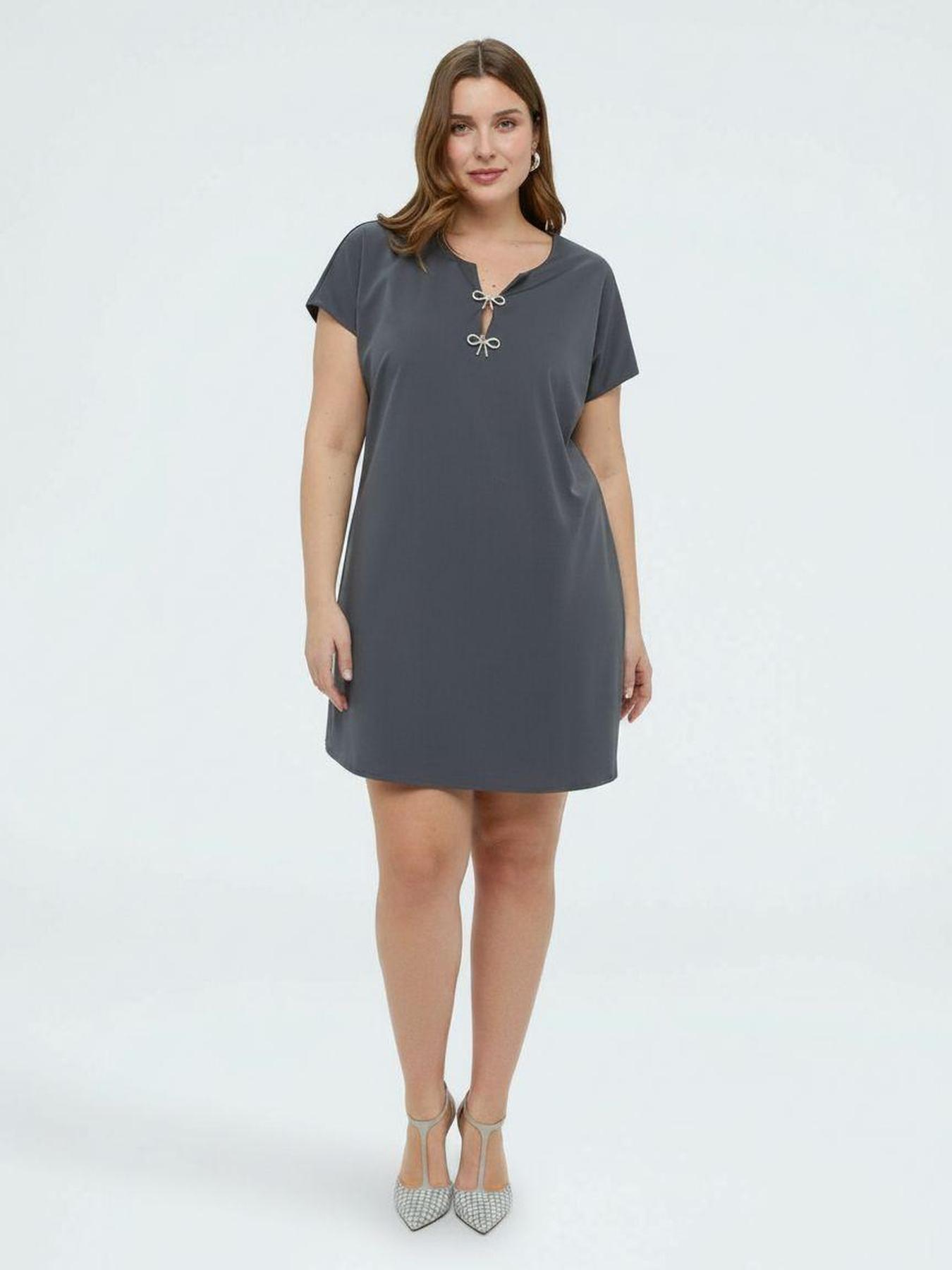 Milano Stitch Dress with Bows image number 0