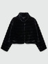 Short plush-effect jacket image number 4