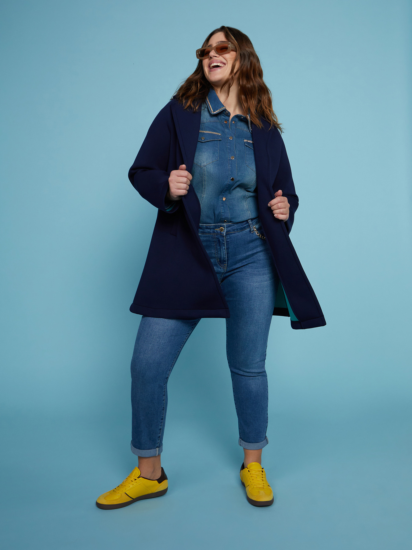 Scuba fabric coat image number 1