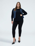 Crew neck sweater in viscose blend image number 2