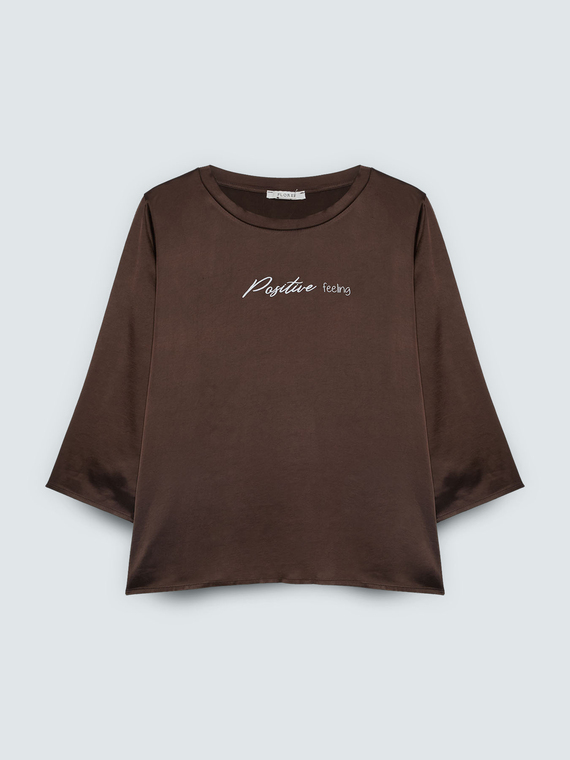Satin blouse Positive feeling