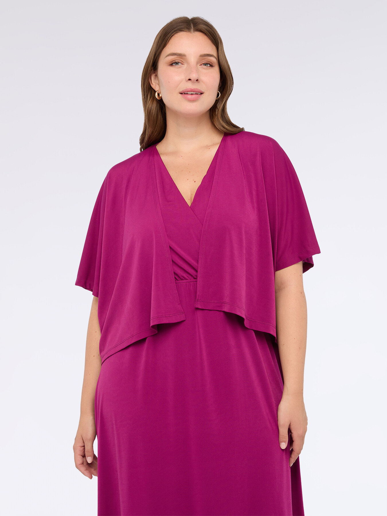 Coprispalle in jersey con maniche kimono image number 0