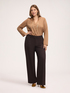 V-neck satin blouse image number 0