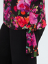 Muslin top with print and bow image number 3