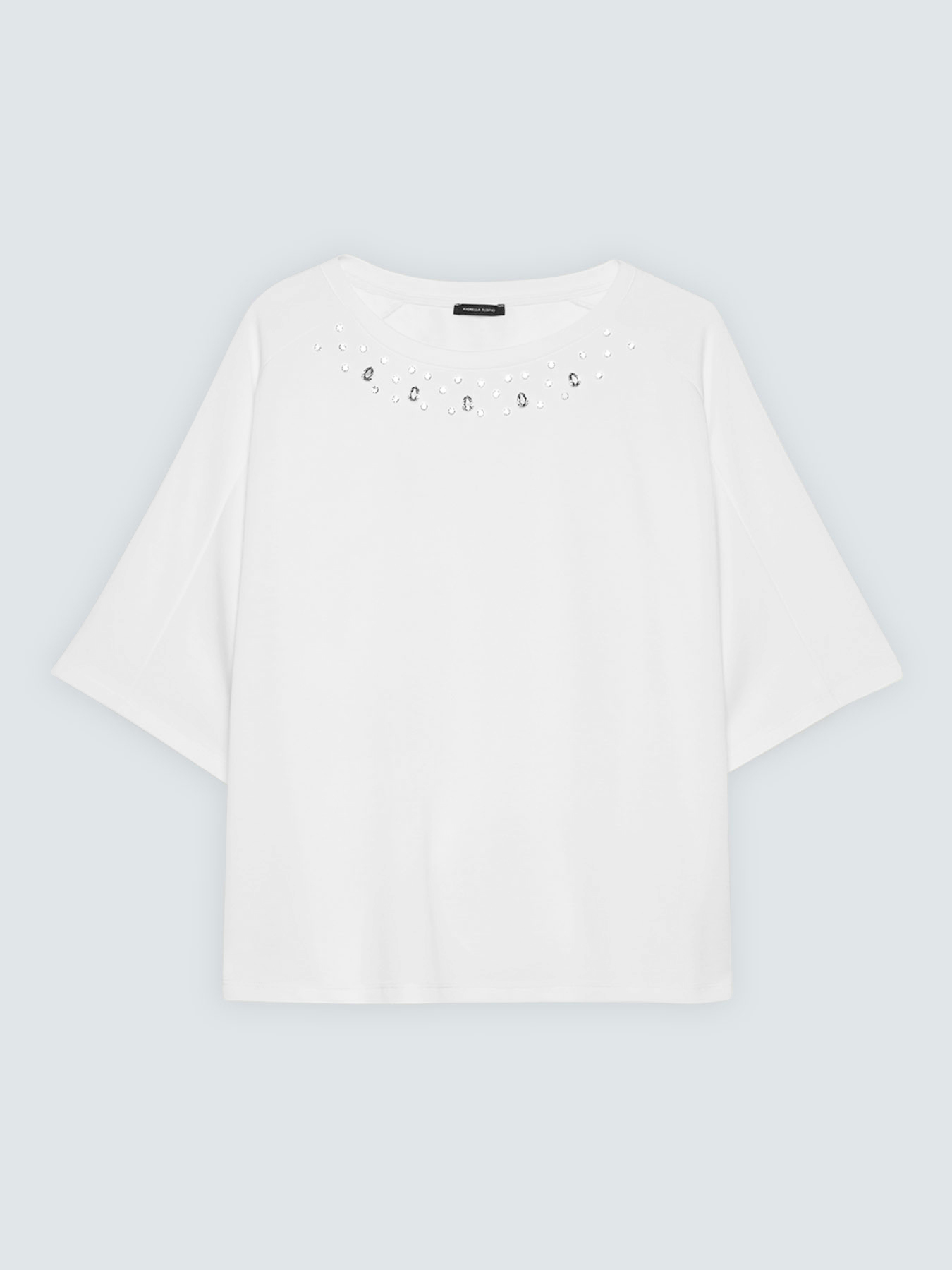 Sweatshirt with neckline embellishments image number 4