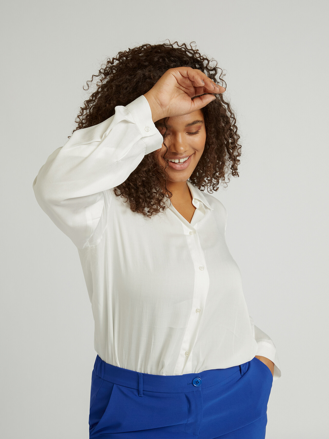 #livegreen Hemdbluse aus Viskose image number 0
