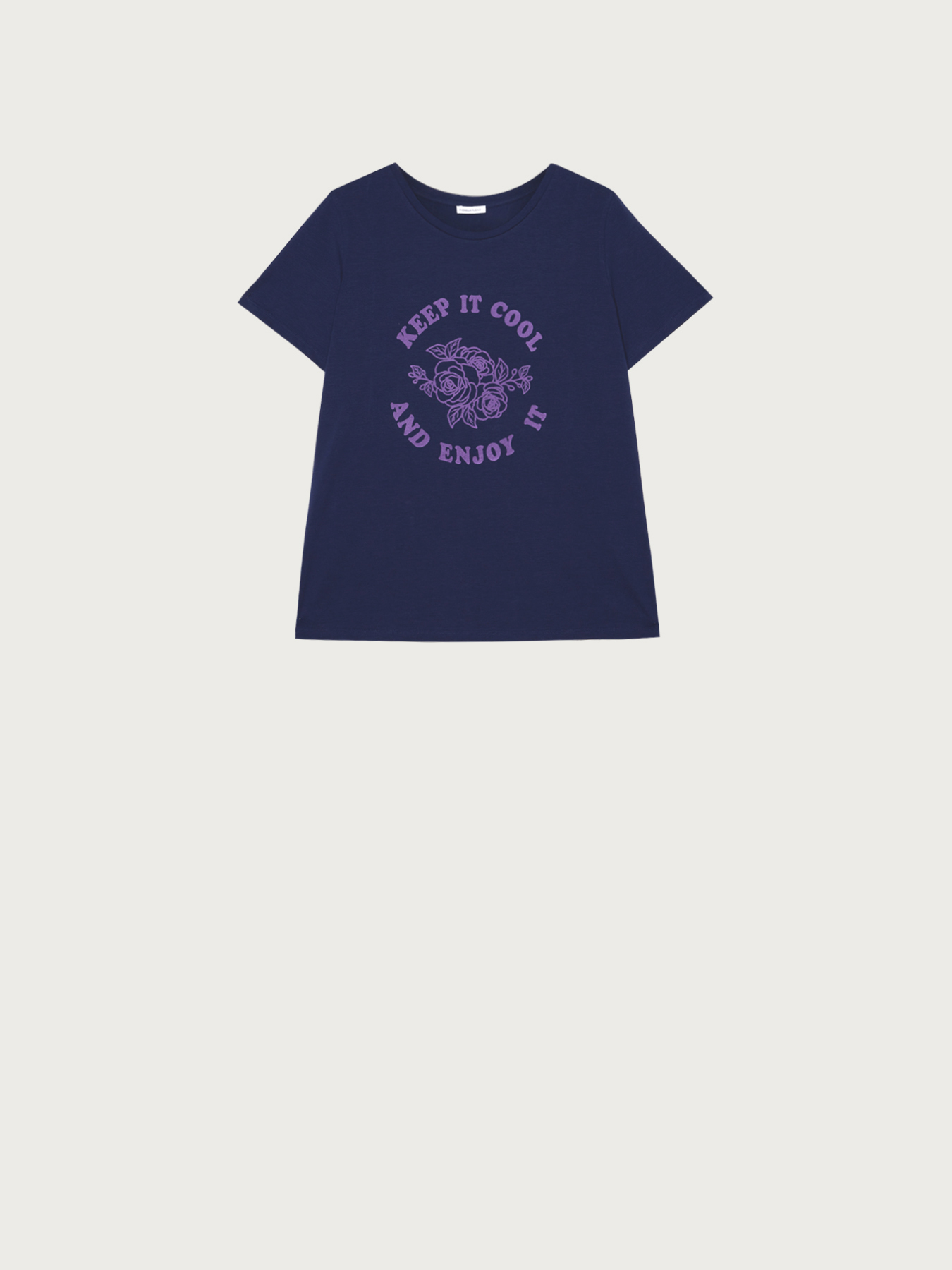 T-shirt avec imprim&eacute; effet velours image number 3