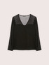 T-shirt in jersey and tulle image number 4
