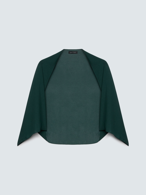 Georgette shrug with asymmetric cut