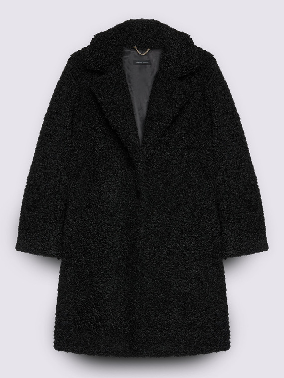 Manteau teddy long