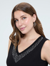 Cotton top with rhinestones image number 3