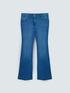 Jeans Flare lavado azul efecto stonewashed image number 4