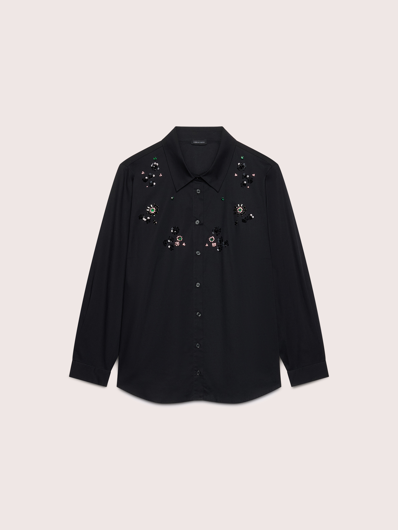 Chemise en coton avec applications bijoux image number 4