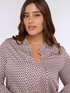 Geometric print satin blouse image number 3