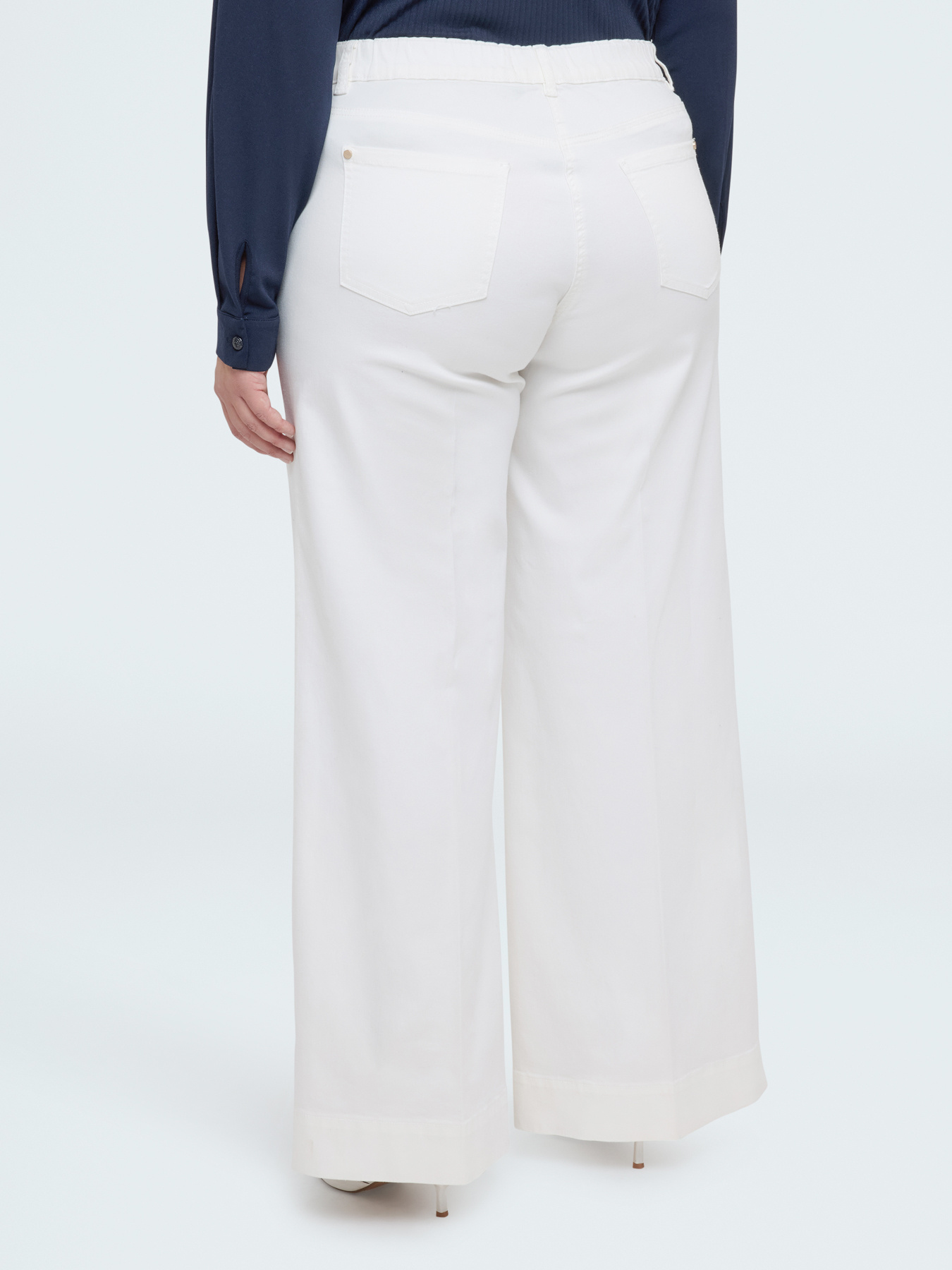 Pantaloni Wide Leg in cotone image number 1