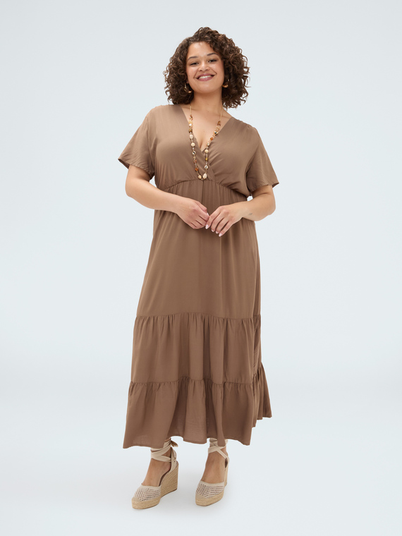 Long Smile viscose dress