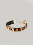 Animal print bracelet with chain image number 1