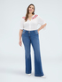 Blouse with floral embroidery image number 3