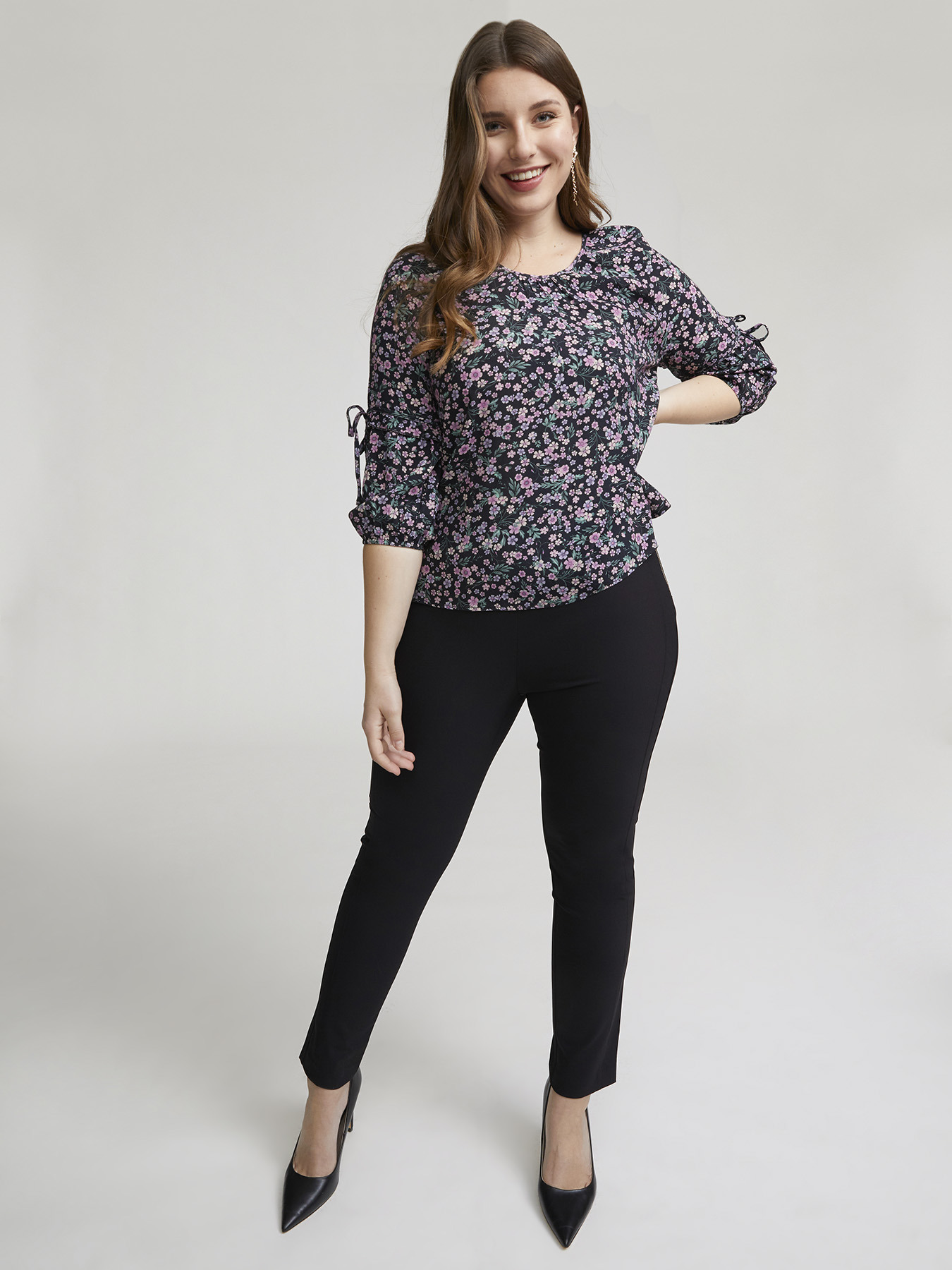 Pantaloni skinny con zip sul fianco image number 0