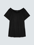 T-shirt &eacute;paules d&eacute;nud&eacute;es en jersey de viscose image number 4