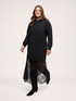 Robe en molleton avec jupe en dentelle image number 0