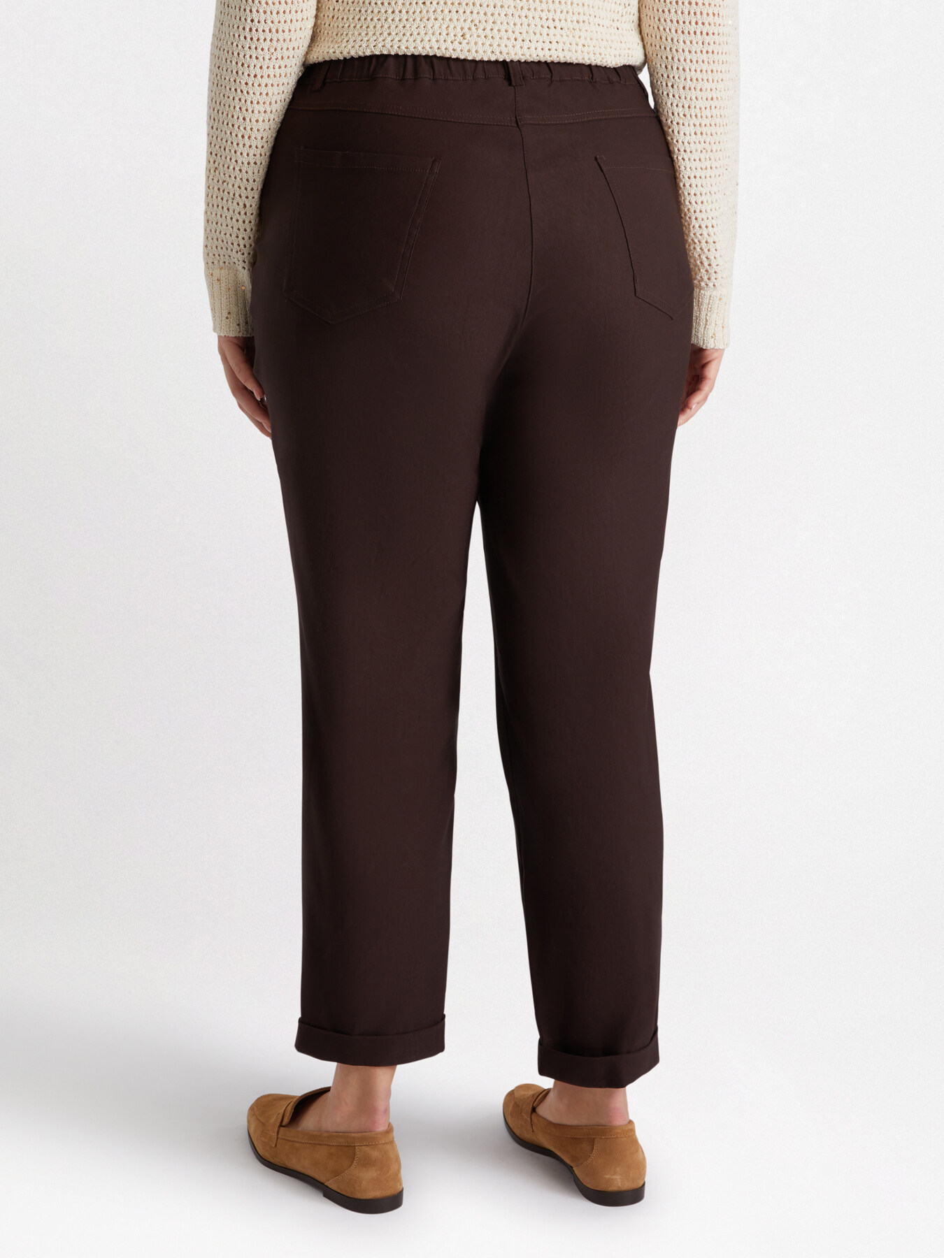 Pantalon barrel avec boutons image number 1