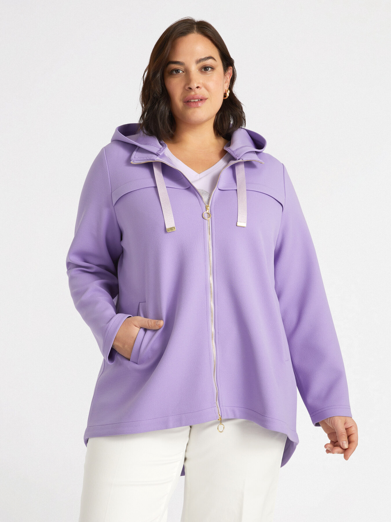 Parka con cappuccio e coulisse image number 3