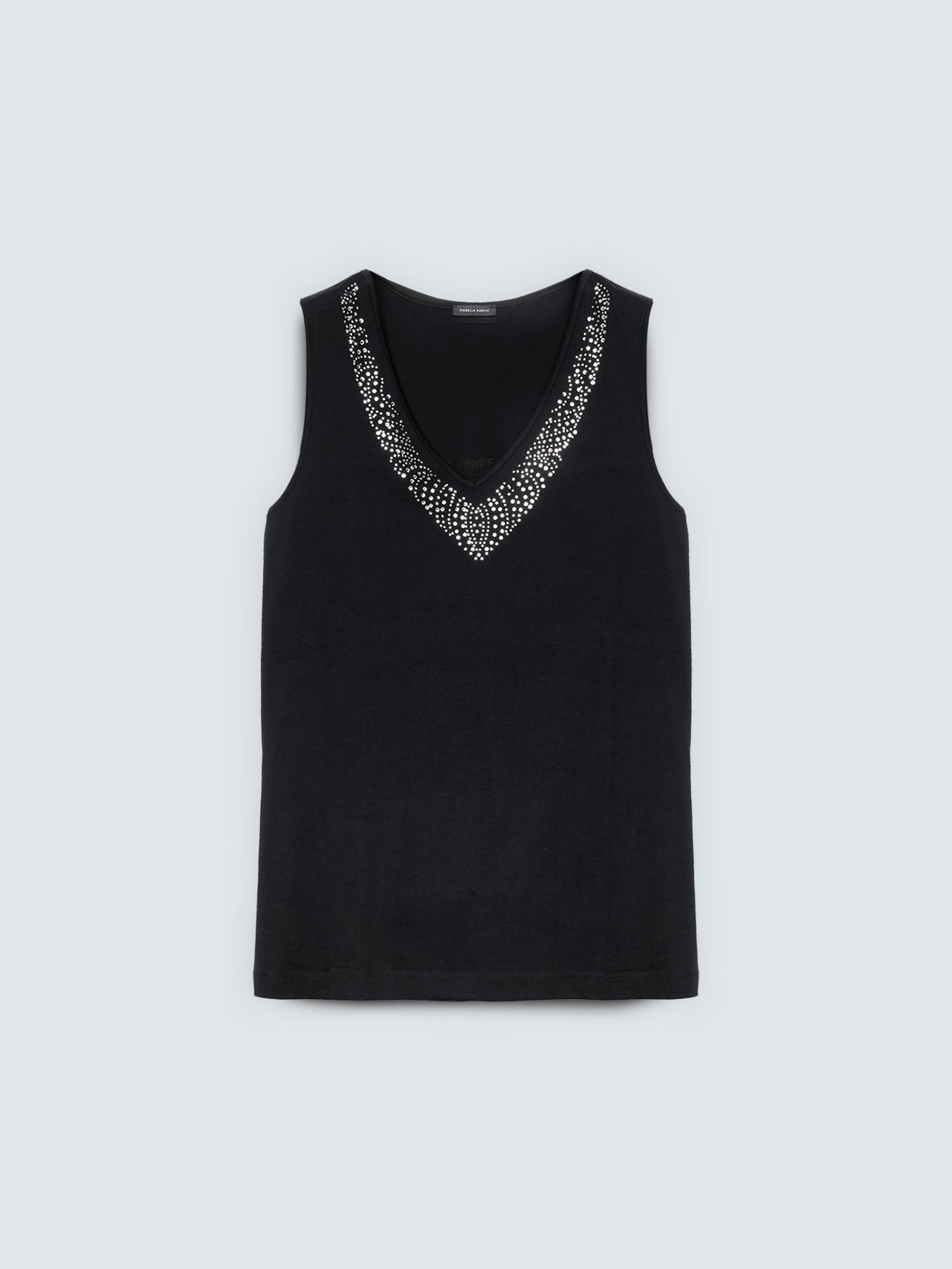 Cotton top with rhinestones image number 4