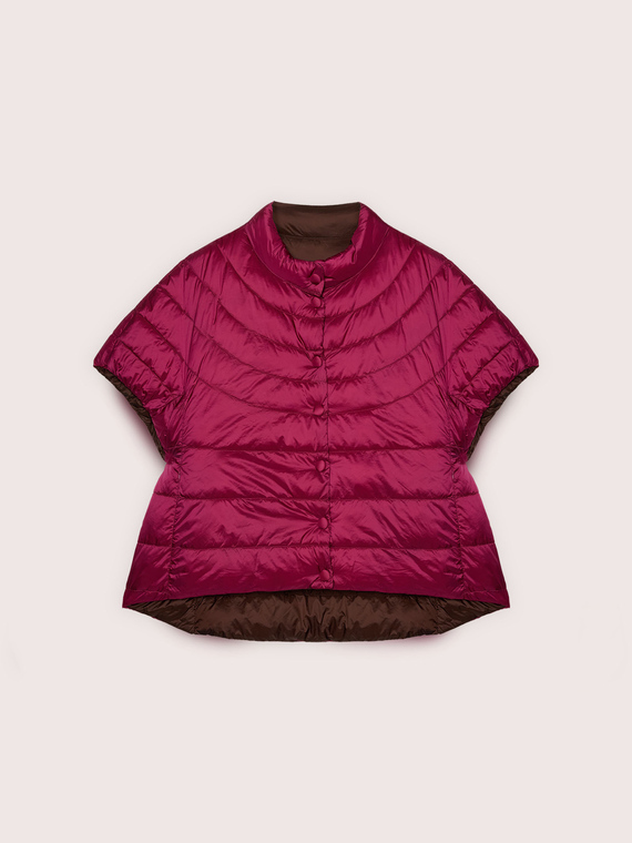 Wendbare Daunenjacke mit kurzen &Auml;rmeln