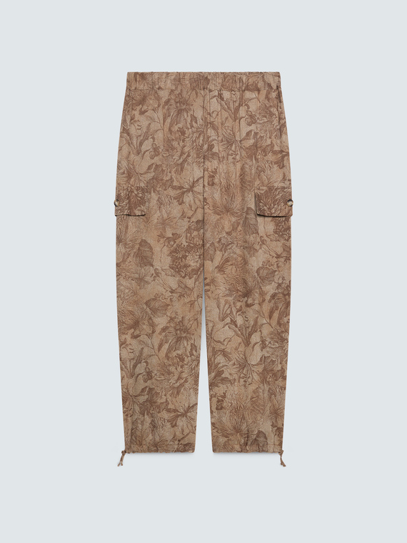Cargo pants with print