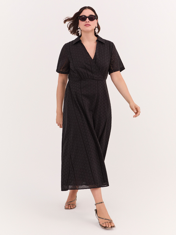 Robe ligne grecque DREAM en broderie anglaise