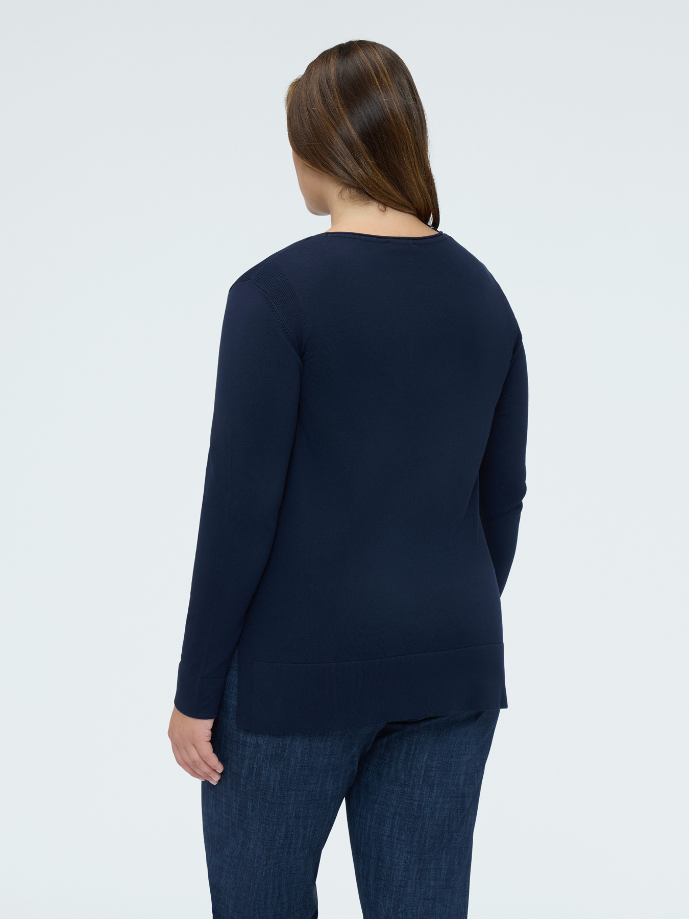 Maglia girocollo in misto viscosa image number 1