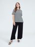Striped cotton t-shirt with appliqu&eacute;s image number 0