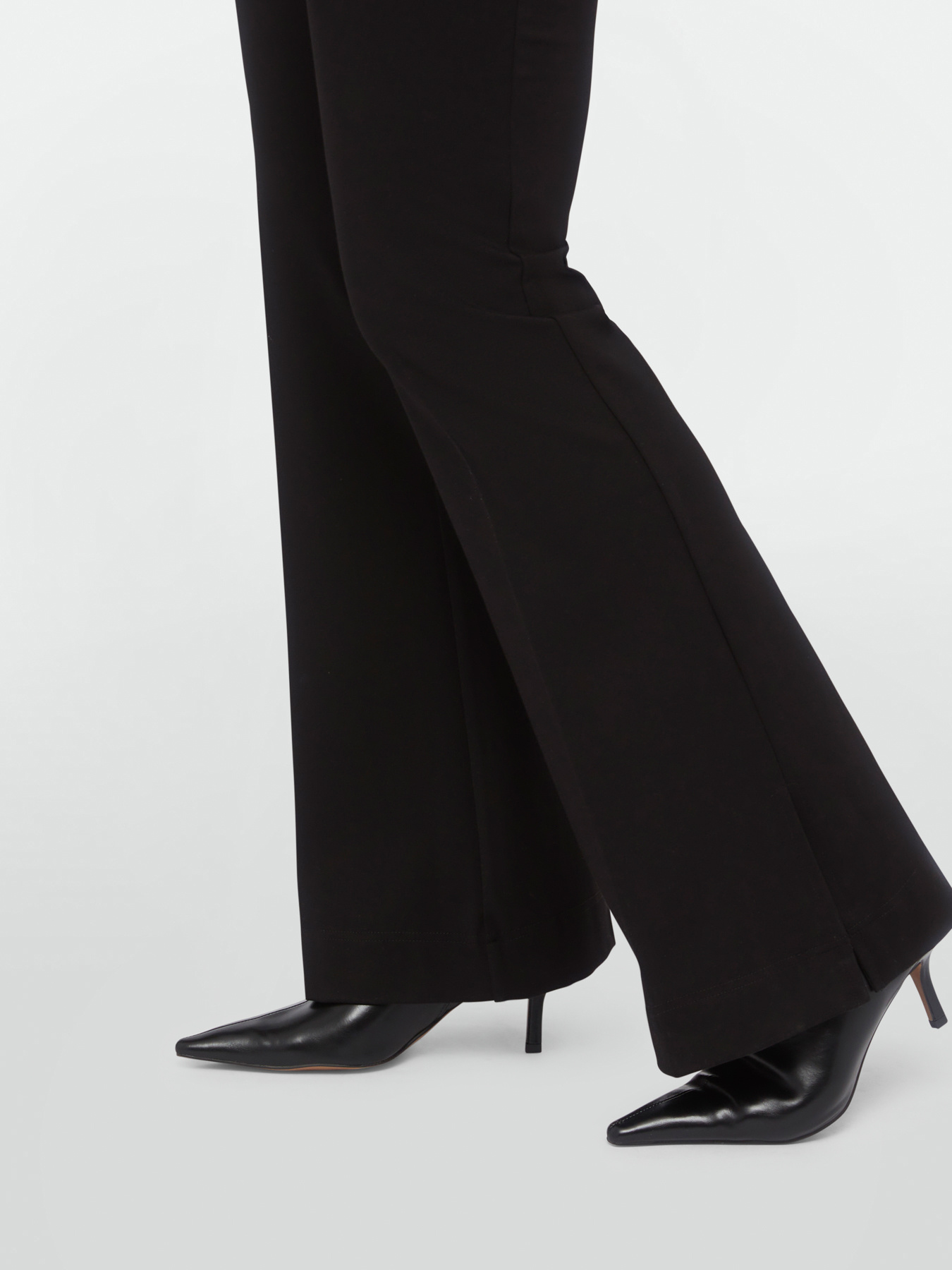 LENZING&trade; ECOVERO&trade; viscose flared trousers image number 3