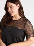 Short dress with lace image number 3