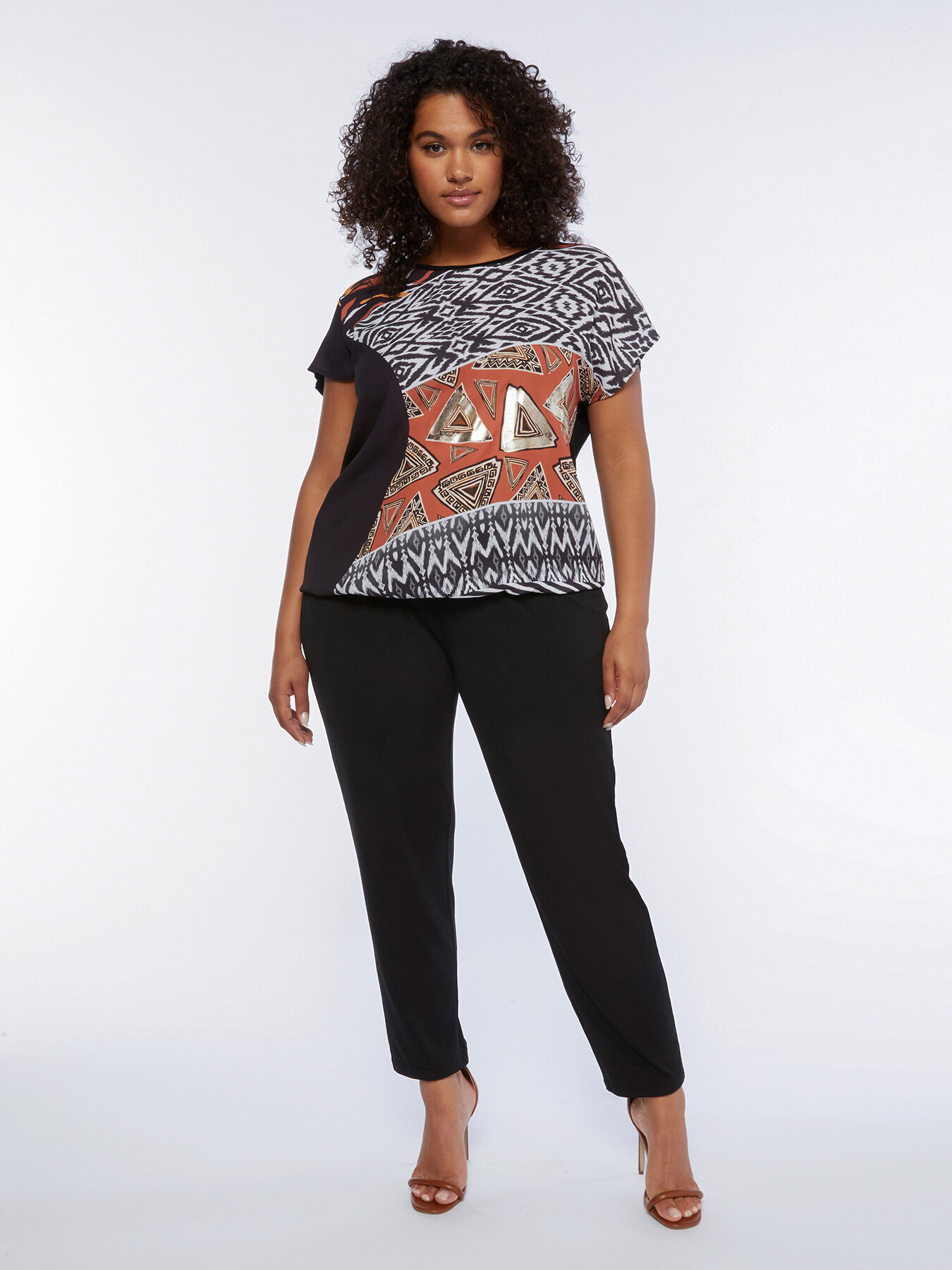 Ethnic print T-shirt image number 2