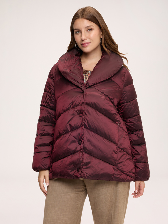 Daunenjacke mit Schalkragen