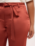 Satin trousers with belt image number 3